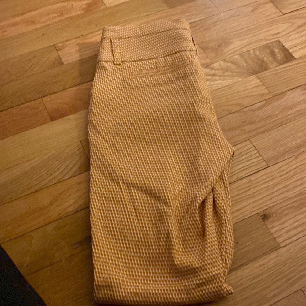 dazz orange and white pants